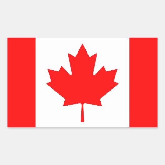 Canada Rechthoekige Sticker (Voorkant)