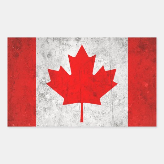 Canada Rechthoekige Sticker (Voorkant)