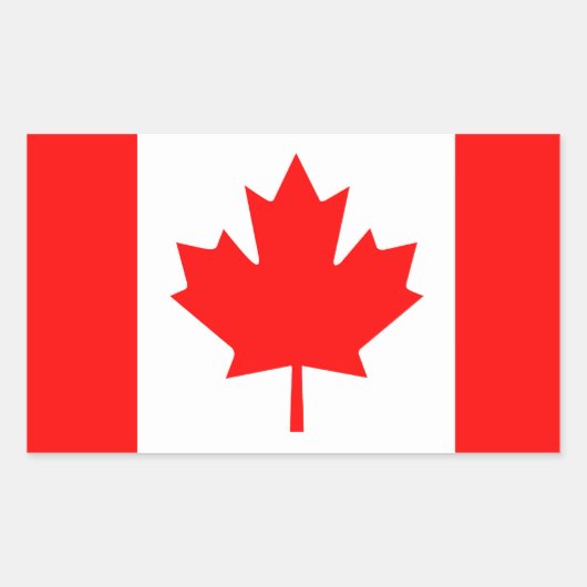 Canada Rechthoekige Sticker (Voorkant)