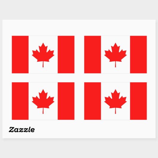 CANADA RECHTHOEKIGE STICKER (Vel)
