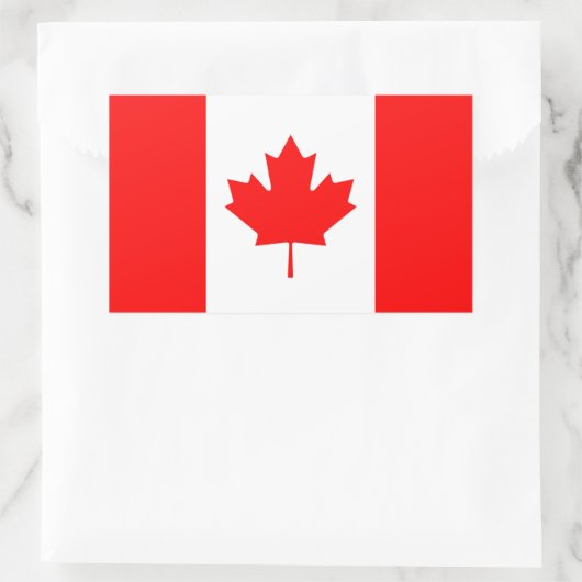 CANADA RECHTHOEKIGE STICKER (Tas)
