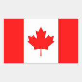 CANADA RECHTHOEKIGE STICKER (Voorkant)