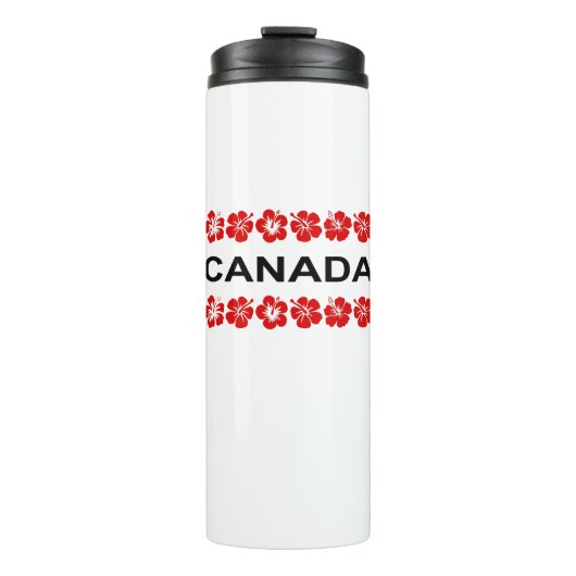 Canada Red Flower Aloha Bands Light-Color Thermosbeker (Voorkant)