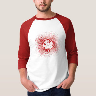 Canada. Red Graffiti Leaf T-shirt