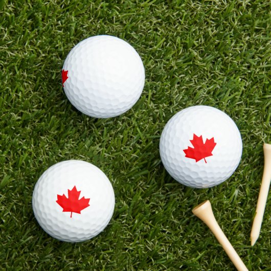 Canada Red Maple Leaf Golfballen (Insitu Gras)