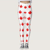 Canada Red Maple Leaf Leggings (Voorkant)