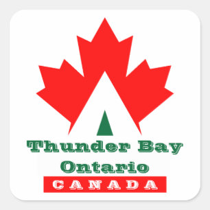 Canada Red Maple Leaf Luggage Label Travel sticker