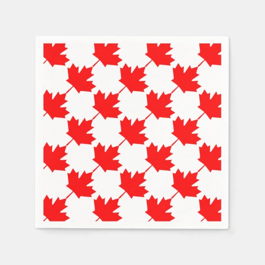 Canada Red Maple Leaf Pattern Servet (Voorkant)