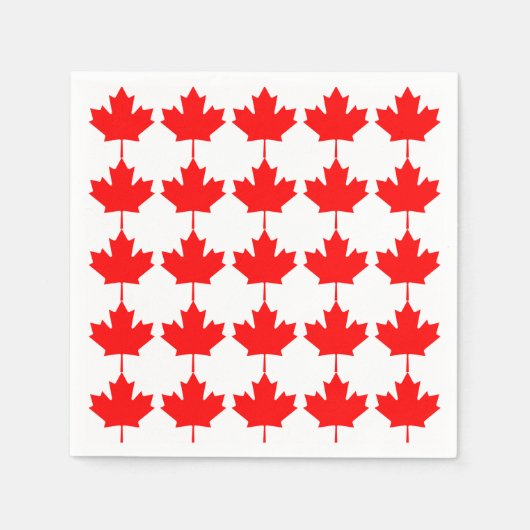 Canada Red Maple Leaf Pattern Servetten (Voorkant)