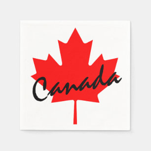 Canada Red Maple Leaf Servetten