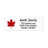 Canada Red Natural Maple Leaf Etiket (Voorkant)