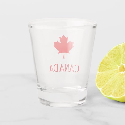 Canada Red Shot Glas (Achterkant)