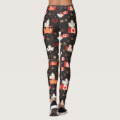 Canada Red White Canadian Flag Maple Leaf Leggings (Achterkant)