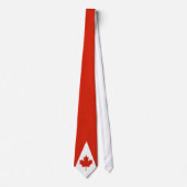 Canada Red White Canadian Flag Maple Leaf Stropdas (Voorkant)