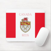 Canada Reds Wrexham FC-Briefkaart Muismat (Met muis)