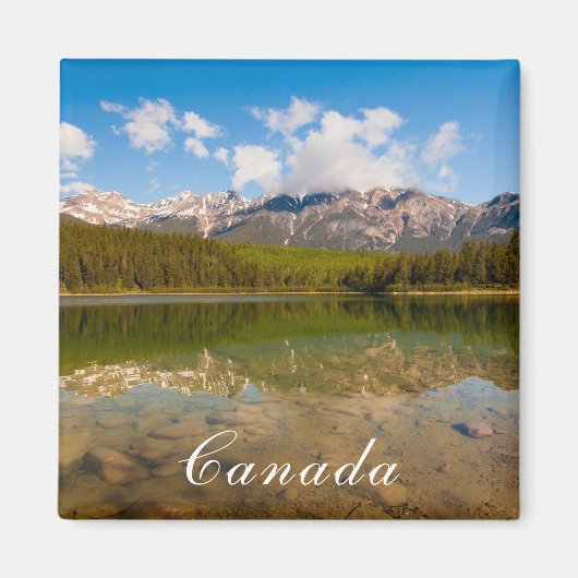 Canada-reflectie over het waterlandschap magneet (Voorkant)