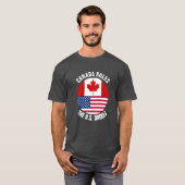 Canada regelt de Amerikaanse drools T-shirt (Voorkant volledig)