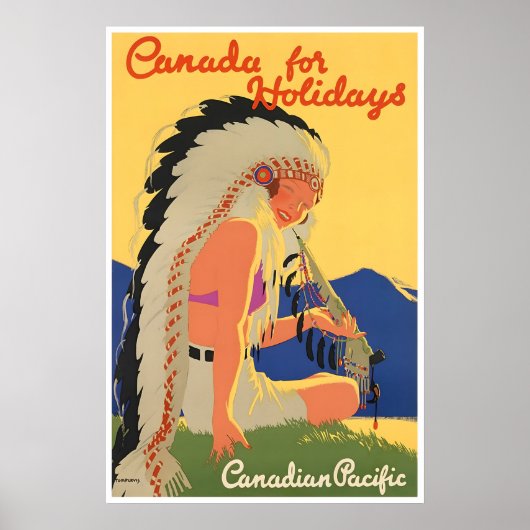 Canada Reisposter Canadian Pacific Kunstprint Poster (Voorkant)