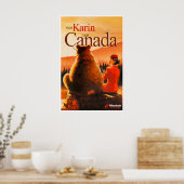 Canada Reisposter Martinair Kunst Stewardess Poster (Keuken)