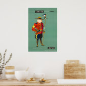 Canada Reisposter Mountie Kunst Qantas Airline Poster (Keuken)