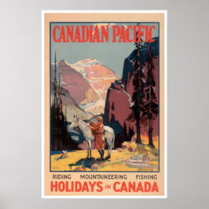 Canada Reisposter Visserij Kunst Jachtprint Poster