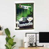 Canada-reisposter voor bergstreken poster (Thuiskantoor)