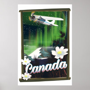 Canada-reisposter voor bergstreken poster