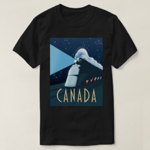 Canada-reisposter voor locomotieven t-shirt