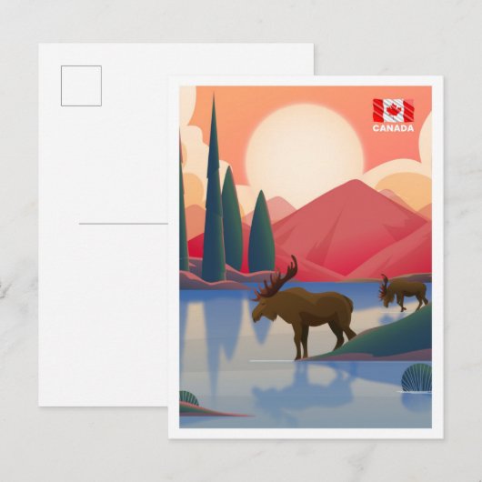 Canada Reizen Briefkaart (Voorkant / Achterkant)