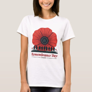 Canada Remembrance Day - Eerbetoon aan veteranen T-shirt