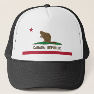 Canada Republiek California Flag Beaver Trucker Pet