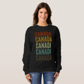 Canada Retro Vintage Trui (Voorkant volledig)
