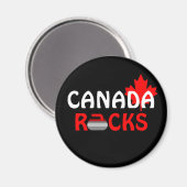 Canada Rocks - Curling Magneet (Voorkant / Achterkant)
