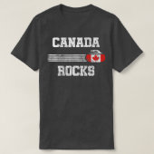 Canada Rocks  Curling T-shirt (Design voorkant)