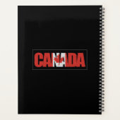 Canada, rode en witte tekst en esdoornblad, planner (Achterkant)