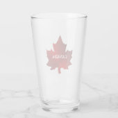 CANADA Rode esdoorn blad glas Cup (Achterkant)