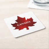 CANADA Rode esdoorn blad Kartonnen Onderzetters (Schuin)