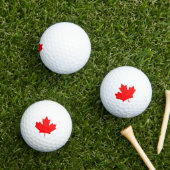 Canada Rode Esdoornblad Golfballen (Insitu Gras)