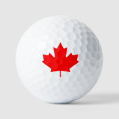 Canada Rode Esdoornblad Golfballen (Voorkant)