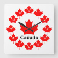 Canada Rode Esdoornblad Patroon met Sneeuw Pret Ca