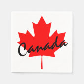 Canada Rode Esdoornblad Servetten (Voorkant)