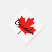Canada Rode Esdoornblad Servetten (Hoek)