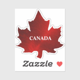 CANADA Rode esdoornblad Sticker