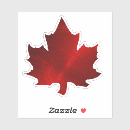 CANADA Rode esdoornblad Sticker (Vel)