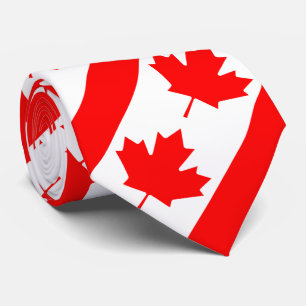 Canada Rode Esdoornblad Stropdas