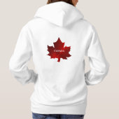 CANADA Rode Maple Leaf Vrouwen Hoodie (Achterkant)