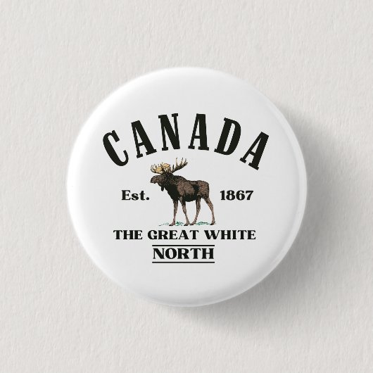 Canada Ronde Button 3,2 Cm (Voorkant)