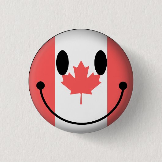 Canada Ronde Button 3,2 Cm (Voorkant)