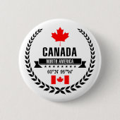 Canada Ronde Button 5,7 Cm (Voorkant)