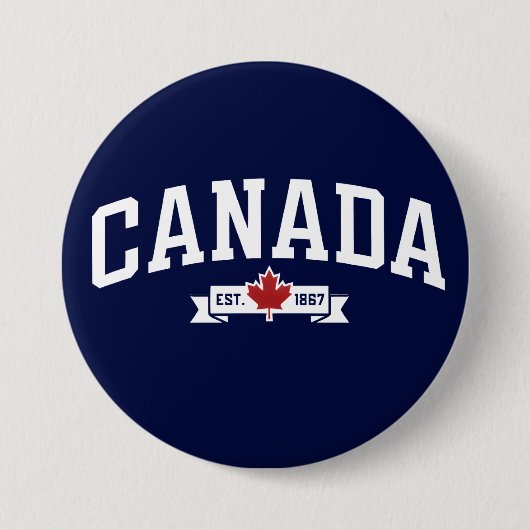 Canada Ronde Button 7,6 Cm (Voorkant)